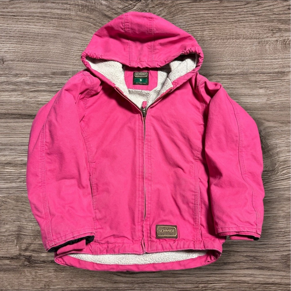 C.e. Schmidt Workwear Jacket Youth‎ S Lined Canvas Waterproof Hot Pink